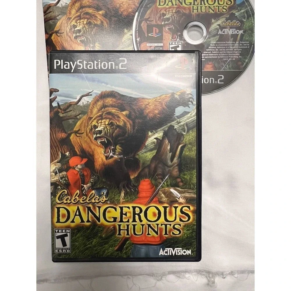 Cabela's Dangerous Hunt for Sony PlayStation 2‎ PS2, Complete Game DGN-C